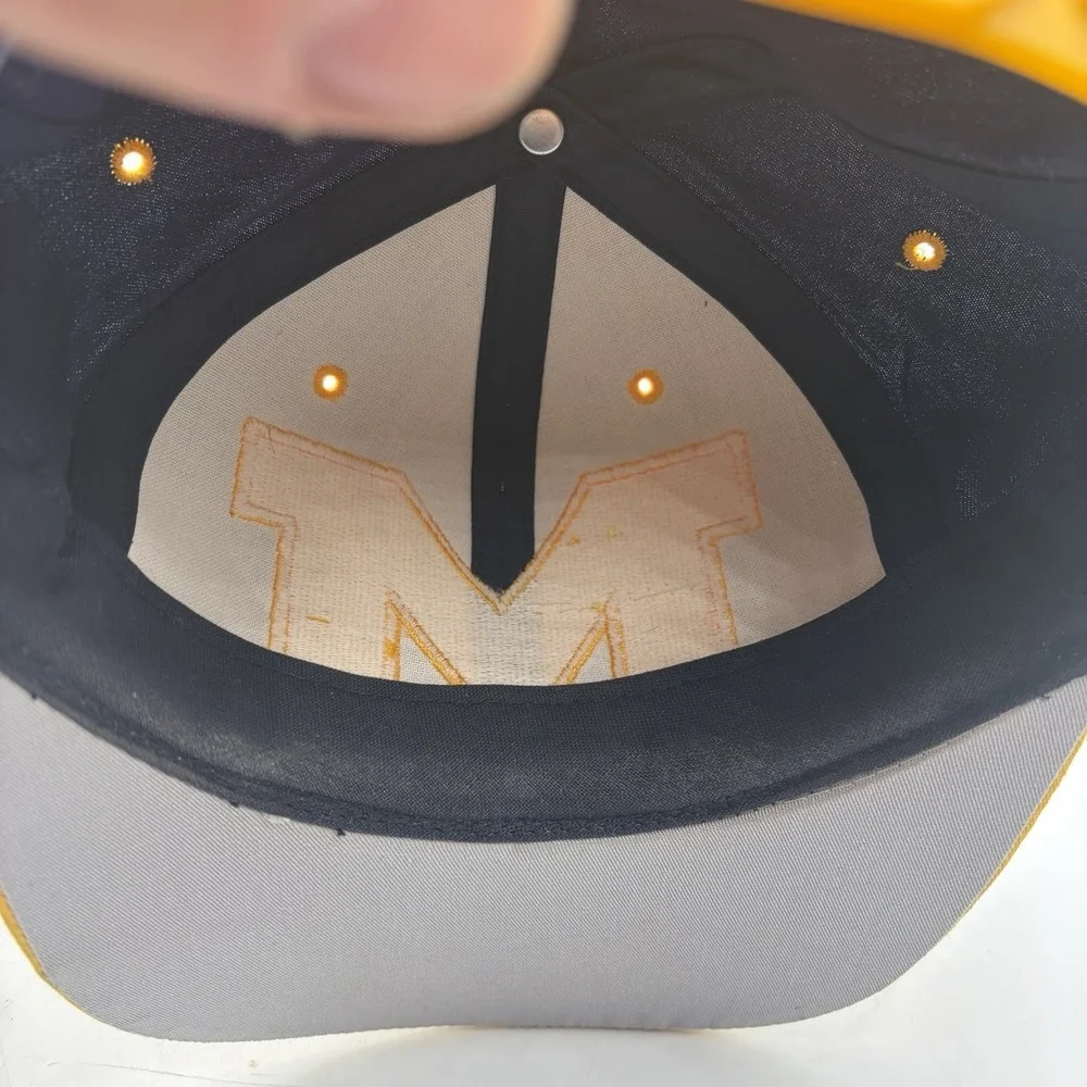 Michigan Wolverines Hat Cap Vtg Early 90s Original NCAA  NOS Rare HTF Headmaster